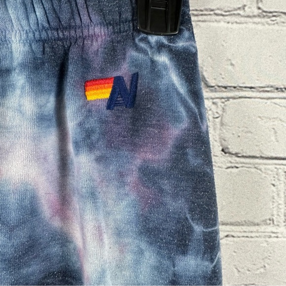 Aviator Nation Hand Dyed Tie-Dye Sweatpants Joggers Comfortable Blue & Purple XS - Picture 6 of 6
